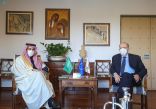 الأمير فيصل بن فرحان يلتقي وزير خارجية قبرص ويعقدان جلسة مباحثات رسمية