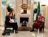 الأمير فيصل بن فرحان يلتقي وزيرة خارجية بلجيكا