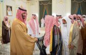 ولي العهد يستقبل أصحاب الفضيلة العلماء والمعالي وجمعاً من المواطنين