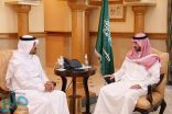 نائب أمير مكة يستقبل محافظ رنية المُعيّن حديثا
