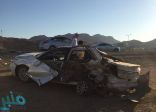 حادث تصادم بطريق مكة-الجموم يسفر عن إصابة 6 أشخاص