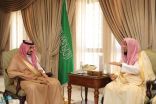 الأمير بدر بن سلطان يستقبل مدير فرع هيئة الأمر بالمعروف بمكة