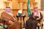 الأمير بدر بن سلطان يستقبل مدير فرع وزارة التجارة والاستثمار بمكة