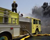 الدفاع المدني يسيطر على حريق مستودع للمواد الكيميائية بجدة