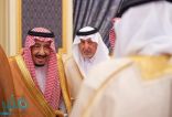 خادم الحرمين الشريفين يستقبل الأمراء والعلماء وجمعاً من المواطنين