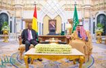 خادم الحرمين يستقبل رئيس غينيا ويعقدان جلسة مباحثات رسمية