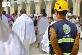 قوات الدفاع المدني بالحج تواصل تنفيذ أعمالها الميدانية في مشعر عرفات