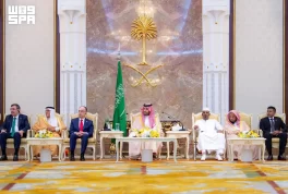 نيابة عن خادم الحرمين الشريفين.. سمو ولي العهد يقيم حفل الاستقبال السنوي لأصحاب الفخامة والدولة وكبار الشخصيات والضيوف ورؤساء الوفود الذين أدوا فريضة الحج لهذا العام