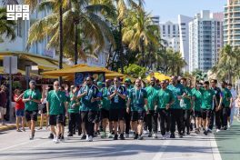 مسيرة جماهيرية في ميامي دعمًا للأخضر قبل مواجهة الأوروغواي في كأس العالم 2026