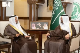الأمير سعود بن مشعل يستقبل الرئيس التنفيذي للهيئة العامة للعناية بشؤون الحرمين