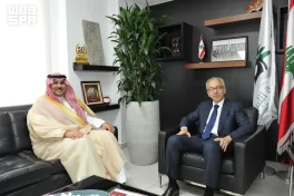 وزير الاقتصاد والتجارة اللبناني يستقبل سفير المملكة لدى لبنان
