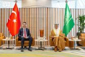 سمو وزير الطاقة يجتمع مع وزير البيئة والتخطيط العمراني والتغير المناخي في تركيا ورئيس مؤتمر (COP31)