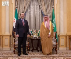 سمو وزير الخارجية يستقبل وزير خارجية سوريا
