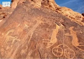 النقوش الأثرية في محمية الملك سلمان بن عبدالعزيز الملكية شاهد على تاريخ المكان وعراقته
