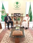 المندوب الدائم للمملكة لدى جامعة الدول العربية يلتقي نظيره الليبي