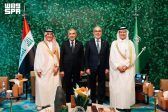 سمو وزير الطاقة وزير الصناعة والثروة المعدنية ووزير المالية يلتقيان وزيري المالية والنفط العراقيين