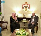 سمو الأمير منصور بن خالد يلتقي رئيس مجلس الأعيان الأردني