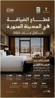 المدينة المنورة تتصدر مدن المملكة في معدل إشغال قطاع الضيافة خلال 2025