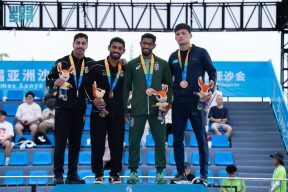 برونزية سعودية في انطلاق دورة الألعاب الآسيوية الشاطئية