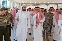 وزير الحج ورئيس هيئة الطيران المدني ومحافظ “زاتكا” يطلعون على استعدادات منفذي الحديثة وجديدة عرعر لخدمة ضيوف الرحمن