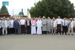 سفير خادم الحرمين الشريفين لدى الجمهورية القرغيزية يودع الدفعة الأولى من الحجاج