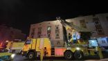 مدني العاصمة المقدسة ينقذ 9 أشخاص من حريق في شقة سكنية