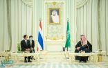 ولي العهد يستقبل رئيس وزراء مملكة تايلند .. ويعقدان جلسة مباحثات رسمية