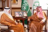 الأمير سعود بن مشعل يستقبل المدير التنفيذي للهيئة الدائمة المستقلة لحقوق الإنسان