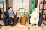 وزير الشؤون الإسلامية يلتقي رئيس منظمة الأوقاف والشؤون الخيرية في الجمهورية الإسلامية الإيرانية