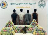 القبض على (4) مخالفين بعسير لتهريبهم (720) كيلوجرامًا من نبات القات المخدر