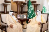 نائب أمير مكة يستقبل مدير فرع هيئة الهلال الأحمر السعودي بالمنطقة