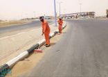بلدية السهي تكثف أعمالها للحد من تجمع الأتربة في الشوارع والطرقات