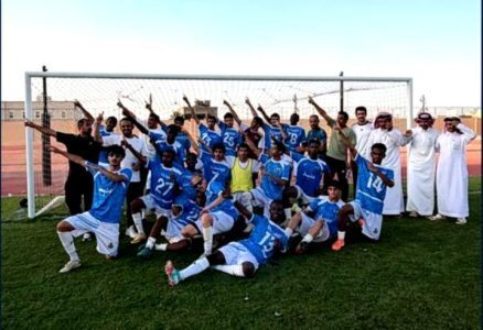 فريق شباب الصحاري لكرة القدم يصعد إلى دوري الدرجة الأولى تحت 18 عاماً
