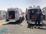 حادث انقلاب بعسير يسفر عن تسعة إصابات