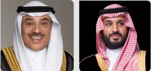 سمو ولي العهد يتلقى اتصالًا هاتفيًا من ولي عهد دولة الكويت