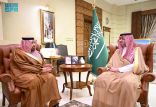 محافظ جدة يستقبل رئيس مجلس إدارة جمعية هدية الحاج والمعتمر
