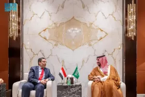بتوجيه من القيادة .. سمو وزير الدفاع يلتقي رئيس مجلس الوزراء اليمني