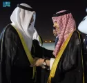سمو وزير الخارجية يصل الكويت للمشاركة في الاجتماع الثالث للحوار الإستراتيجي بين دول مجلس التعاون الخليجي ودول آسيا الوسطى