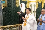 رئيس الوزراء الموريتاني يزور المسجد النبوي
