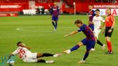 إشبيلية يفرض التعادل على نادي برشلونة في الدوري الإسباني