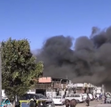 حريق في عدد من المحلات التجارية بشارع الإسكان.. و«مدني جدة» يتدخل