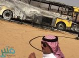 سائق حافلة طالبات عفيف المحترقة ينجح في إنقاذهن