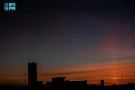 رصد العمود الضوئي في سماء الحدود الشمالية