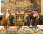 نيابةً عن سمو وزير الخارجية.. نائب وزير الخارجية يتسلّم نسخةً من أوراق اعتماد سفير سلطنة عُمان لدى المملكة