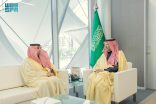 الأمير فيصل بن سلمان يستقبل محافظ الهيئة الوطنية للأمن السيبراني