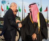 سمو ولي العهد يستقبل رئيس جمهورية تركيا ويعقدان جلسة مباحثات رسمية