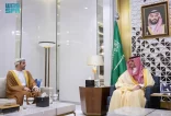 الأمير عبدالعزيز بن سعود يستقبل سفير سلطنة عمان المعيّن حديثًا لدى المملكة