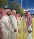 الأمير مشعل بن ماجد والأمير سعود بن جلوي ومسؤولين ورجال أعمال يعزون أسرة محمد بن عبود العمودي