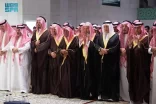 نائب أمير منطقة مكة المكرمة يؤدي صلاة الميت على الأميرة عبطا بنت عبدالعزيز