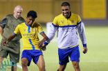 عبدالرزاق حمدالله يظهر في تدريبات ”النصر“ استعدادًا لمباراة الشباب